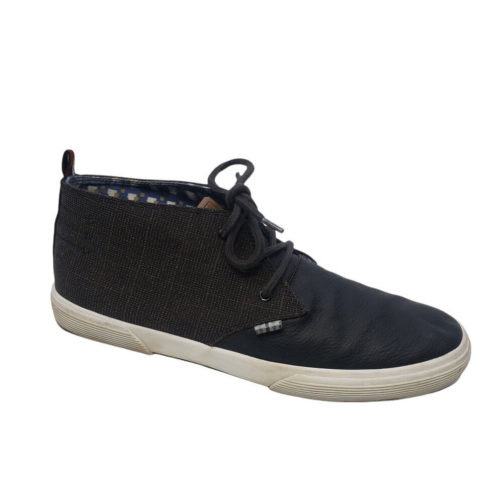 Ben Sherman Shoes Mens Bradform Chukka Hi Top Sneaker Size 11 Black